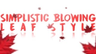 How to Make a Simplistic Blowing Leaf Style Twitter Header!