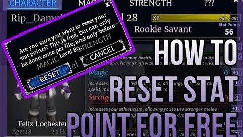 How to reset stat points for free |Arcane Odyssey