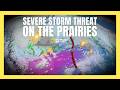 Strong winds and hail risk Saturday as storms roll over Prairies | #forecast