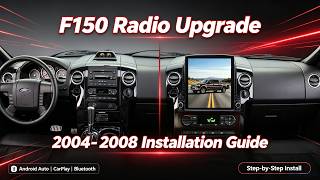 Details Ford F150 04-08 Old Radio Upgrade! Tesla Screen  Wireless CarPlay  Reverse Camera Install Binize Guide