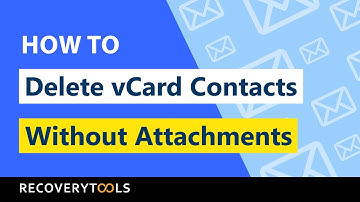 How to Delete vCard Without Attachment?