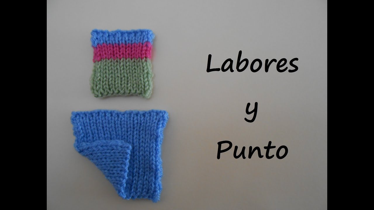 Como tejer punto derecho por las dos caras de la labor a dos agujas