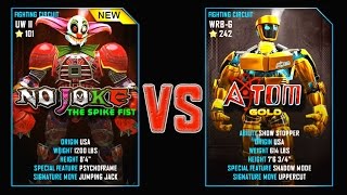 REAL STEEL WRB Final No Joke VS Atom Gold New Robots UPDATE (Живая сталь)