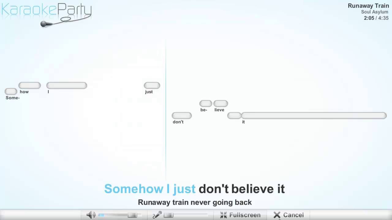 Soul Asylum Runaway Train karaoke YouTube