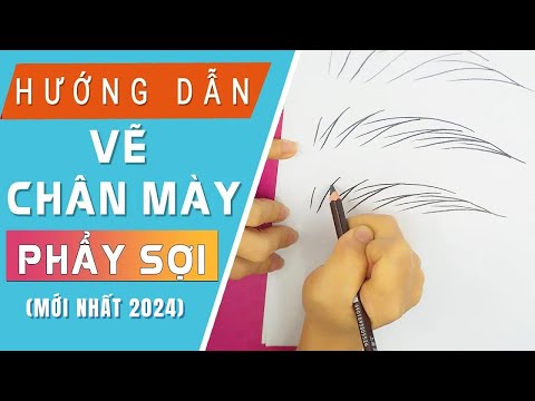 Cách vẽ chân mày phẩy sợi siêu đẹp trong phun xăm thẩm mỹ | Jolie Nguyễn