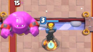 LEVEL 15 ELIXIR GOLEM vs LEVEL 3 INFERNO TOWER