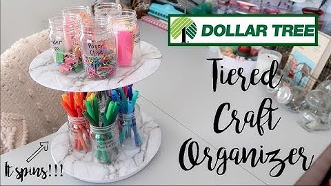 TIERED CRAFT ORGANIZER | ROTATING | DOLLAR TREE DIY 2019!!!