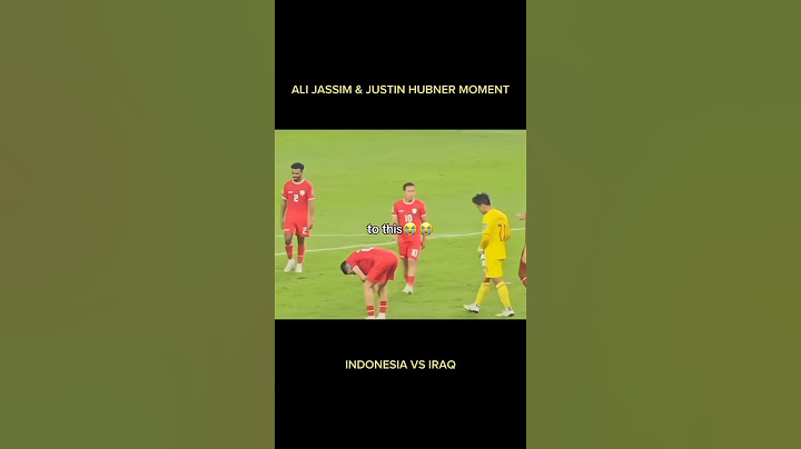 Moment Ali Jassim with Justin Hubner || Indonesia vs Iraq
