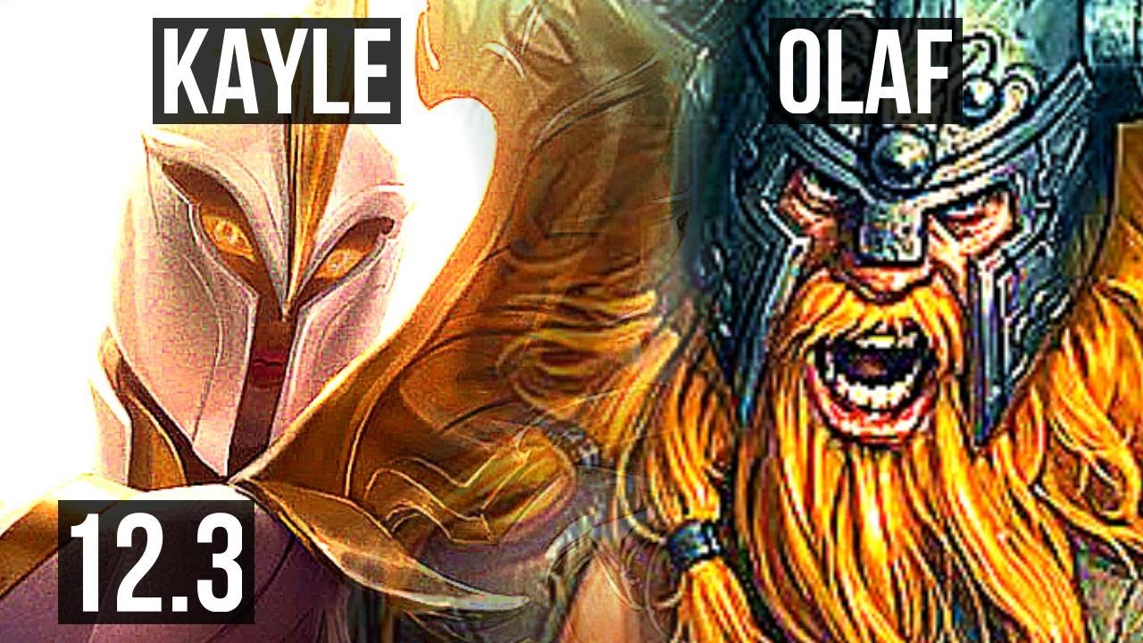 KAYLE vs OLAF (TOP) | Rank 6 Kayle, 5/2/5 | KR Master | 12.3