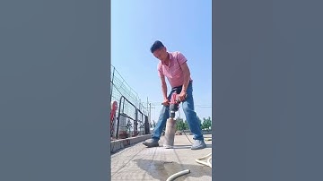 Concrete Floor Round Hole Drilling Method - Good tools and machinery make work easy