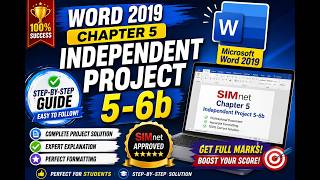 Word 2019 Chapter 5 Independent Project 5 6b|SIMnet| SIMnetChapter 5 Independent Project 5 6b|