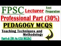 Fpsc pedagogy all mcqs for lecturer test  teaching techniques and methodology fpsc mcqs infoustaad