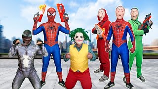 Download Lagu BAD GUYS Become a Spider-man \u0026 Destroy JOKER🕷️| Epic Superhero Rescue! MP3