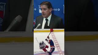 Peter Laviolette calls Islanders hits on Zibanejad & Trocheck "vicious" and "intentional" 😳 #shorts