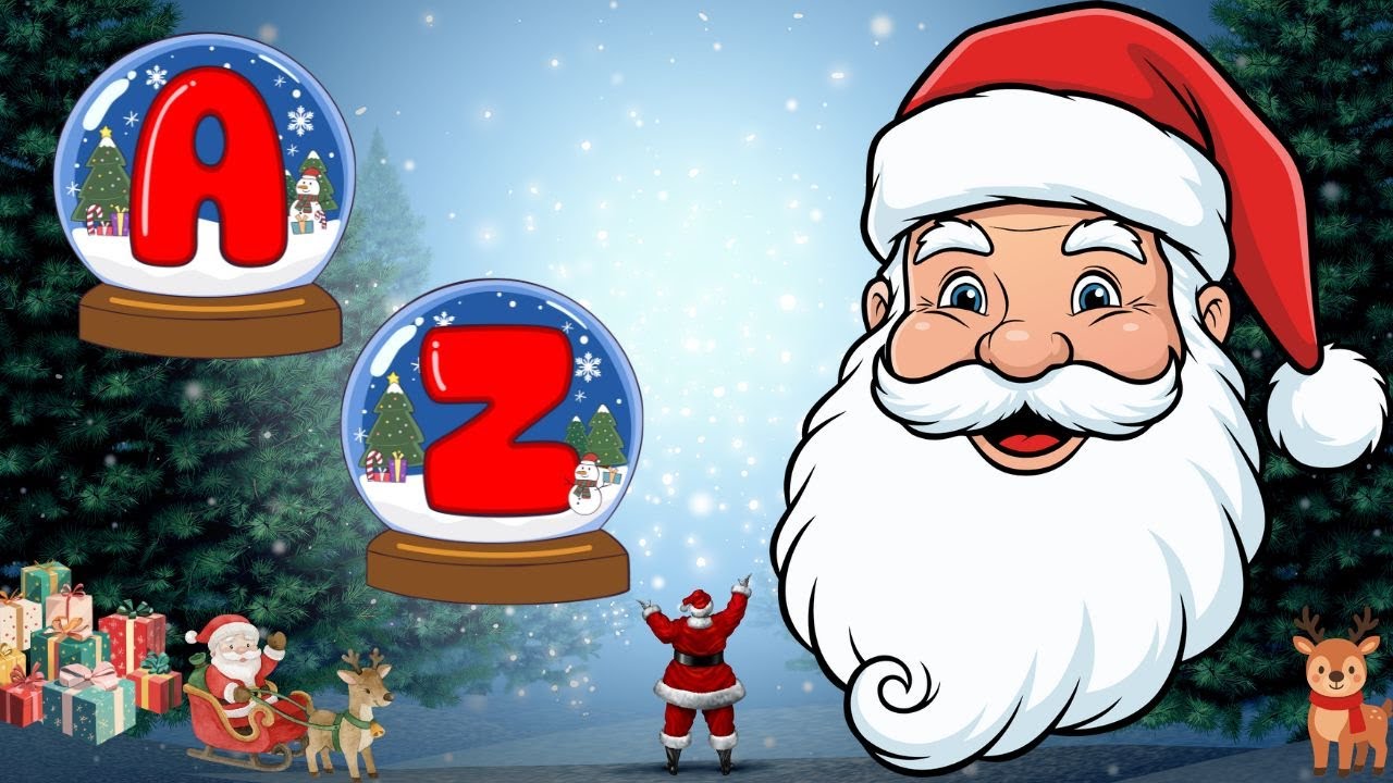 Christmas Alphabet with Santa | Learn Alphabets in 2 mins | ABC song