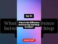 top vs htop | Linux InterviewQuestion#Linux #Interview Questions#Freshers#TechShorts#YouTube Shorts