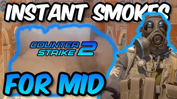 CS2 INSTANT SMOKES from CT to MID on ANUBIS