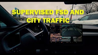 TESLA FSD V12.3.3 Supervised Vs City Traffic