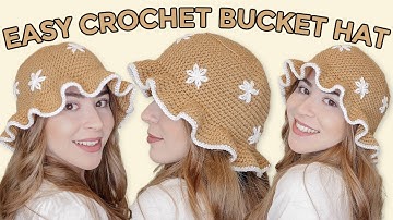 EASY crochet bucket hat tutorial | DIY Anyone can make!