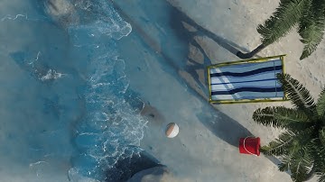 Beach Waves Flip Fluids Simulation - Blender 2.93