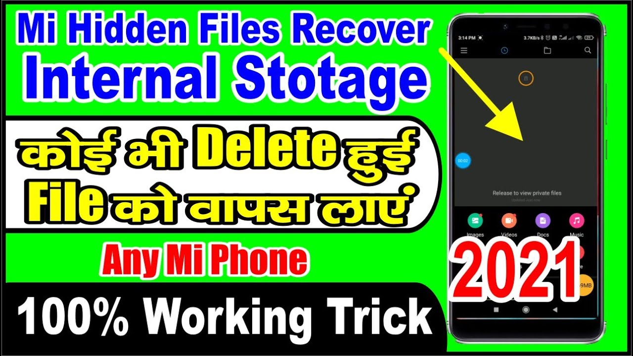 How To Recover Deleted Hidden Files In Any Redmi Device