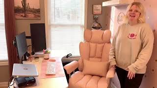 EFOMAO Big and Tall Pink Office Chair Review