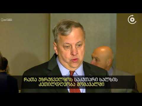 ყველა გადაწყვეტილება საქართველომ დამოუკიდებლად უნდა მიიღოს   იან კელი სააკაშვილზე