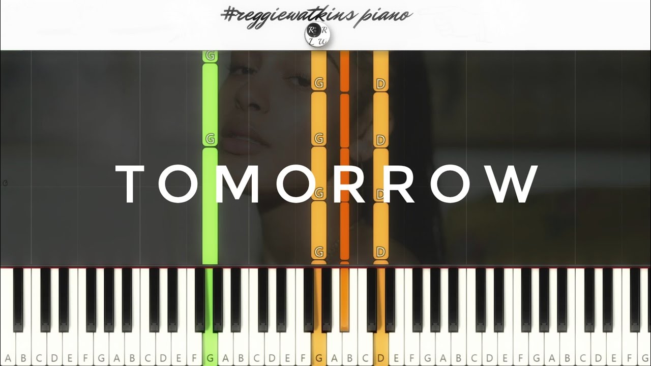 Jorja Smith - Tomorrow [Piano tutorial]
