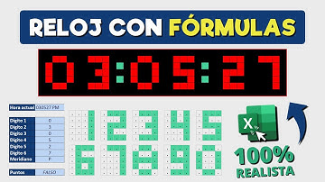 Cómo Crear un RELOJ DIGITAL Interactivo 100% Realista en Excel