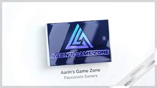 My new intro | New channel first video | Aarin's Game Zone | Aarush Pal Creation :-)