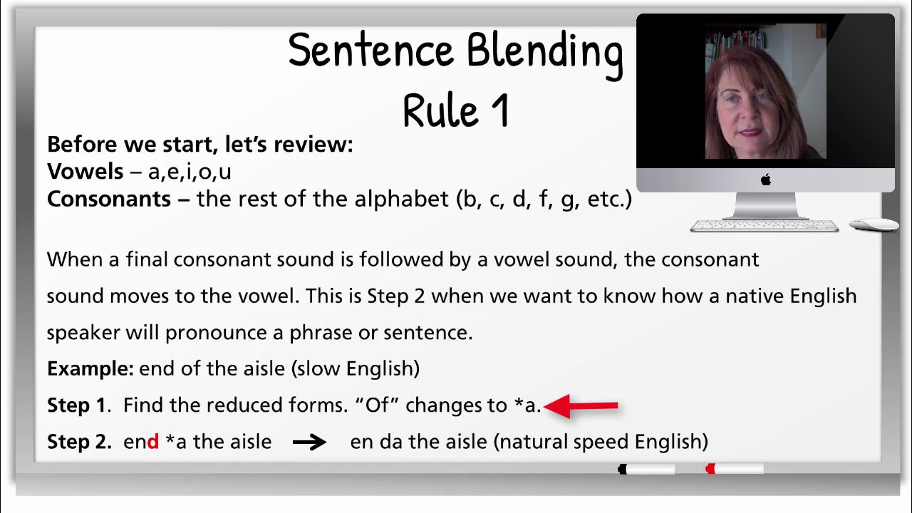 Natural speaking - Lesson 15 - Blending sounds in sentences