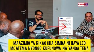 🔴MAAZIMIO YA KIKAO CHA SIMBA CHA LEO NI BALAA MO DEWJI ATEMA NYONGO KUFUNGWA NA YANGA NDIO BASI