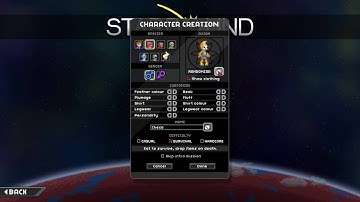 Character Creation Process | Starbound 1.1
