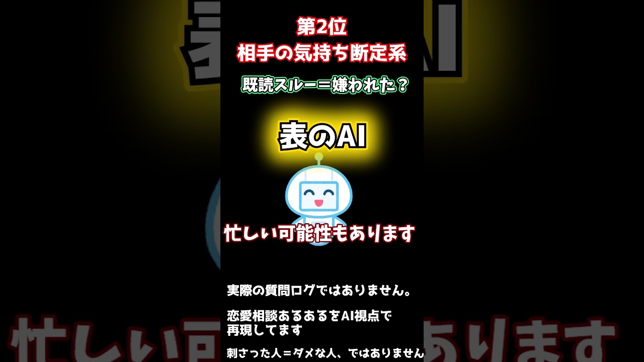 Aiがしんどい恋愛相談