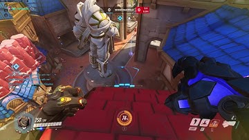 new doomfist rollout on blizzard world!