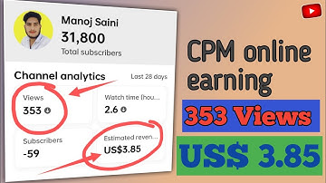 CPM Work totorial (🤑) || CPM work on youtube | CPM work kaise kare | Manoj Saini