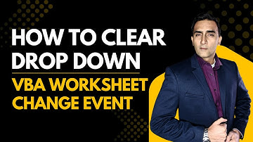 Learn MS Excel - Video 367- VBA EVENTS - how to clear data validation