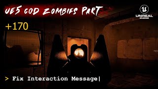 Athlete Statistics UE5 CoD Zombies Tutorial Part 170: Fix Interaction Message