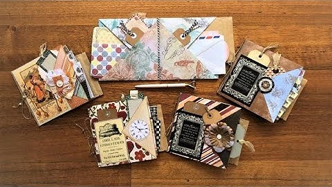 Fold 6 Pockets from ONE Sheet of Paper - DIY Ephemera for Junk Journals PART 4