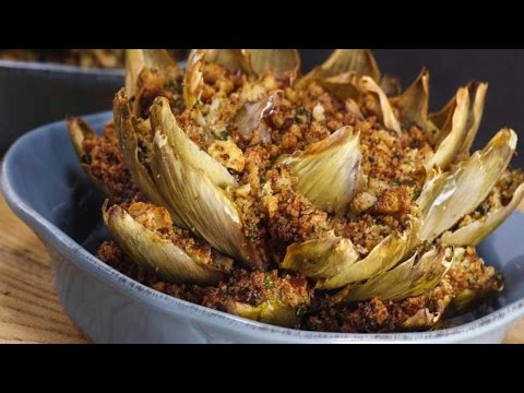 Rachael Ray's Grandpa’s Artichokes (Baked Stuffed Artichokes)