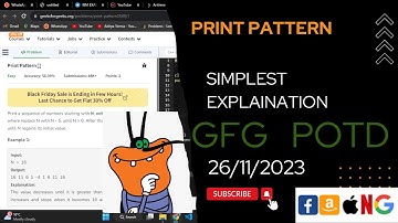 Print Pattern | recursion | gfg potd today | POTD | GFG Problem of the Day | C++ | @CodeThurst
