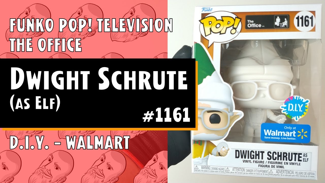 Funko Pop The Office - Dwight Schrute as Elf (D.I.Y.) - 1161 - Walmart //  Just One Pop Showcase