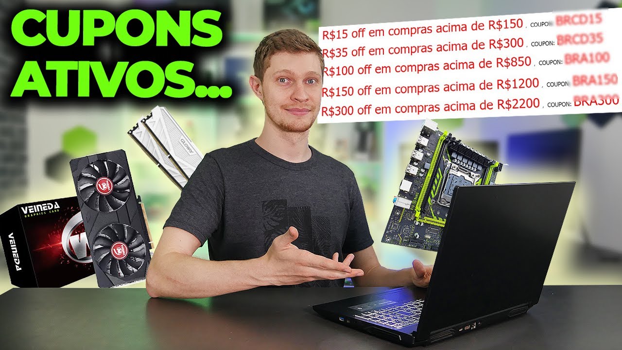 PROMOÇÃO DE PEÇAS E CUPONS ATIVOS NO ALIEXPRESS! E NO BRASIL, O QUE TEM DE BOM?