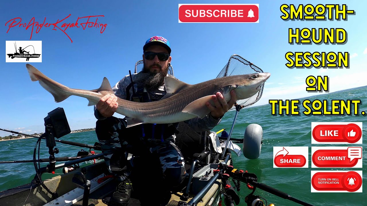 CHOPPY WINDY KAYAK FISHING - CATCHING SMOOTH HOUNDS & BASS - SEA FISHING UK