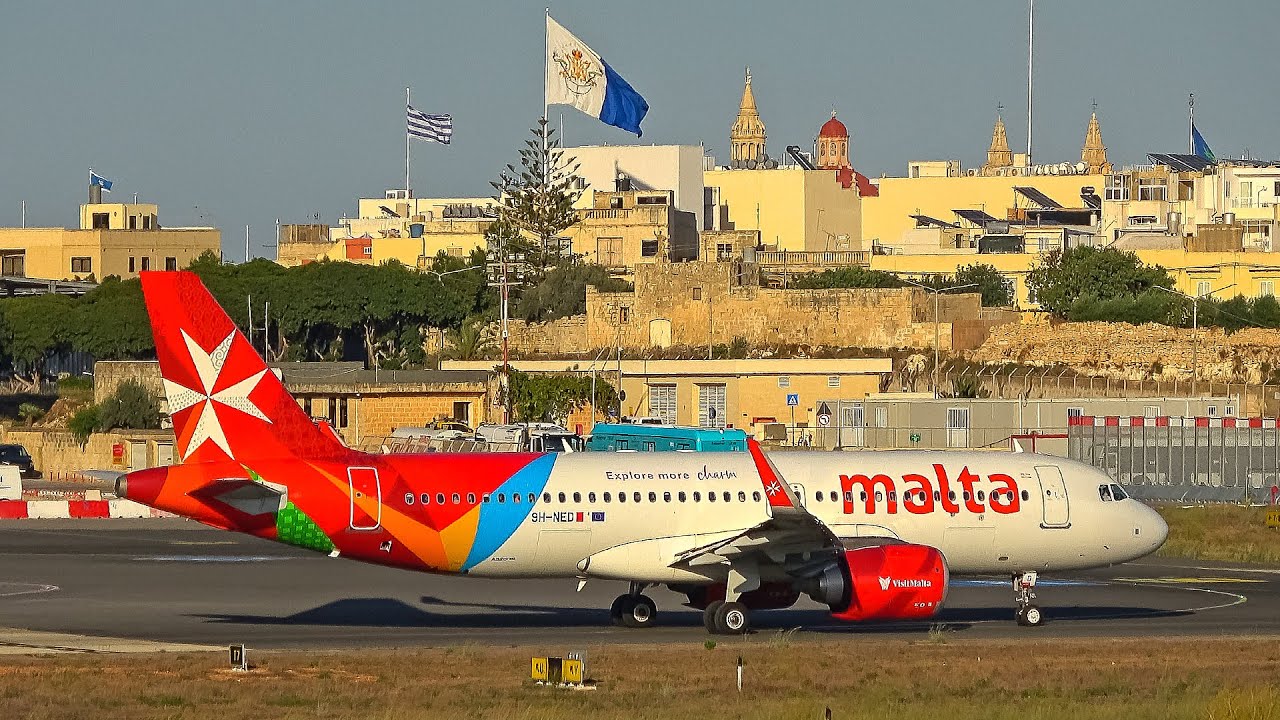 Malta Airport Plane Spotting – Part 2 | Arrivals, Departures & Close‑Up Action