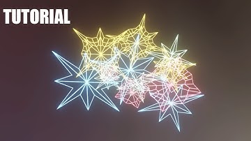 Easy neon star loop animation in Blender 2.81 Eevee