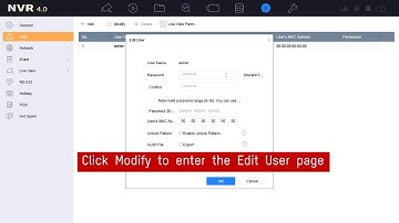 How to Change Password of NVR on GUI 4.0