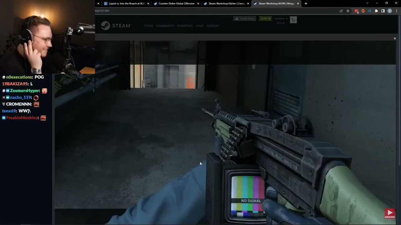 @ohnepixel reacts to the best M249 skin