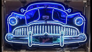 Amazing Neon Signs and cars at Spomer Classics
