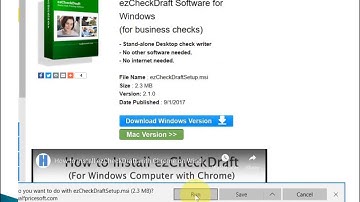 How to install ezCheckDraft with Edge